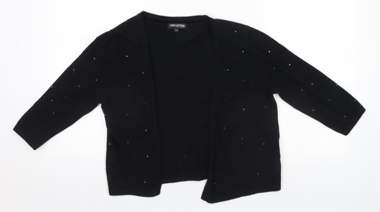Womens UK Size 12 Debenhams Black Cardigan Jumper