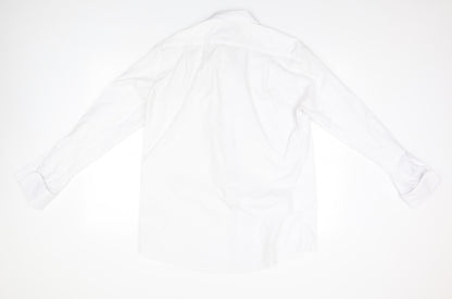 Mens UK Size 16.5 ColinRoss White  Button-Up Long Sleeve Casual Shirt