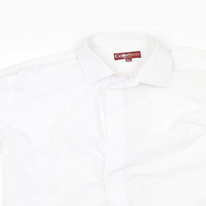 Mens UK Size 16.5 ColinRoss White  Button-Up Long Sleeve Casual Shirt