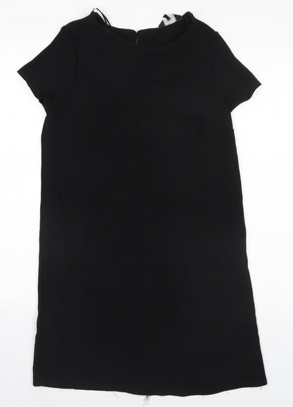 New Look Womens Black  Polyester A-Line  Size 12 Round Neck