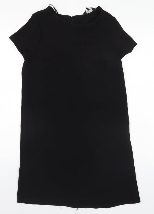New Look Womens Black  Polyester A-Line  Size 12 Round Neck