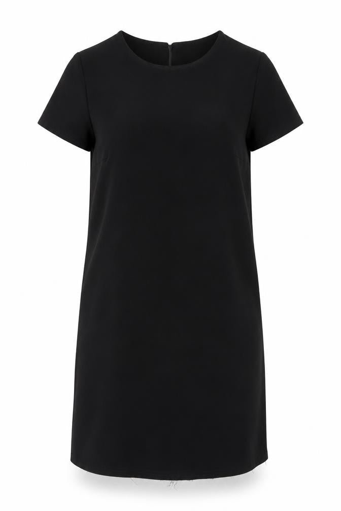 New Look Womens Black  Polyester A-Line  Size 12 Round Neck