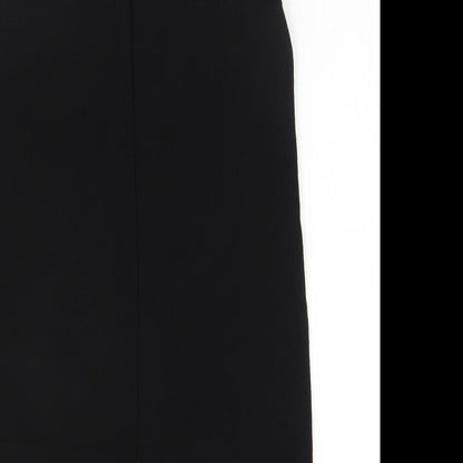 New Look Womens Black  Polyester A-Line  Size 12 Round Neck