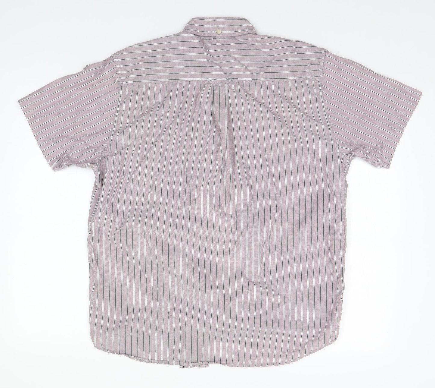 Mens UK Size M Maine Blue  Button-Up Short Sleeve Casual Shirt