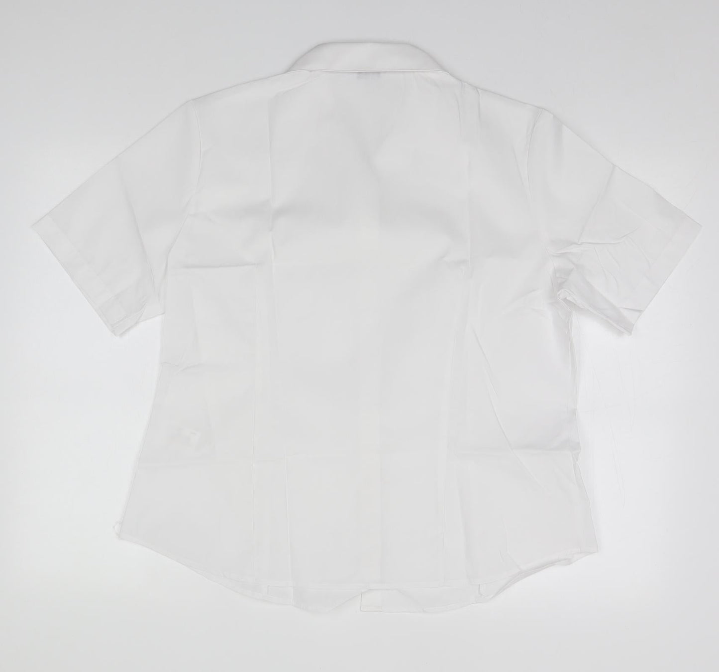 Womens UK Size 18 Disley White Basic Button-Up