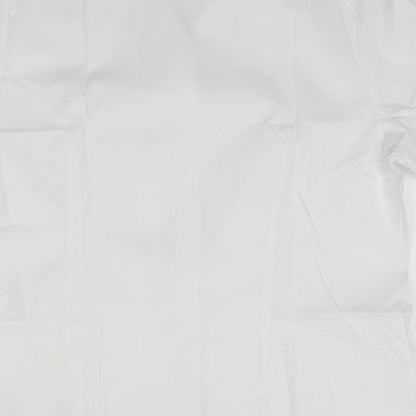Womens UK Size 18 Disley White Basic Button-Up