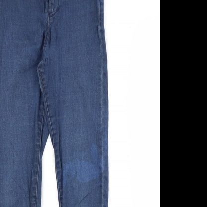 Primark Womens Blue  Cotton Skinny Jeans Size 8 L27 in Regular
