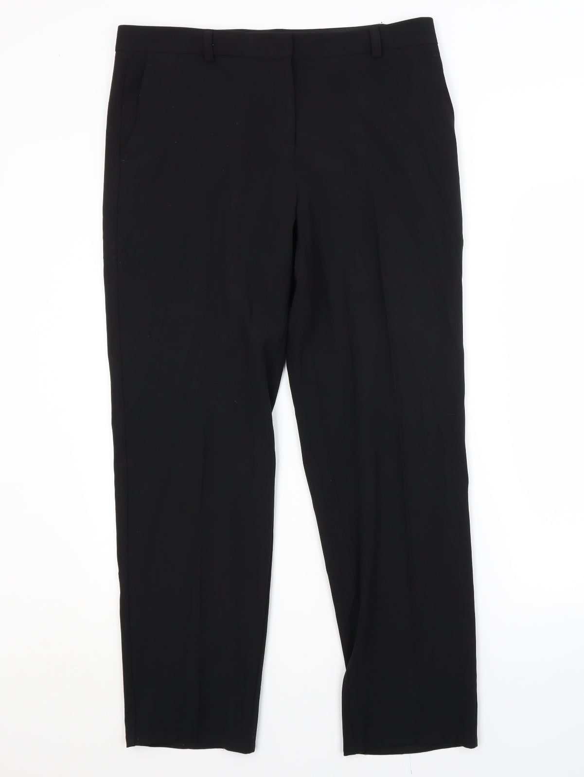 Womens UK Size 14 M&S Regular Fit  Black Trousers