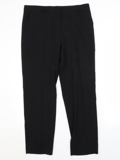 Womens UK Size 14 M&S Regular Fit  Black Trousers