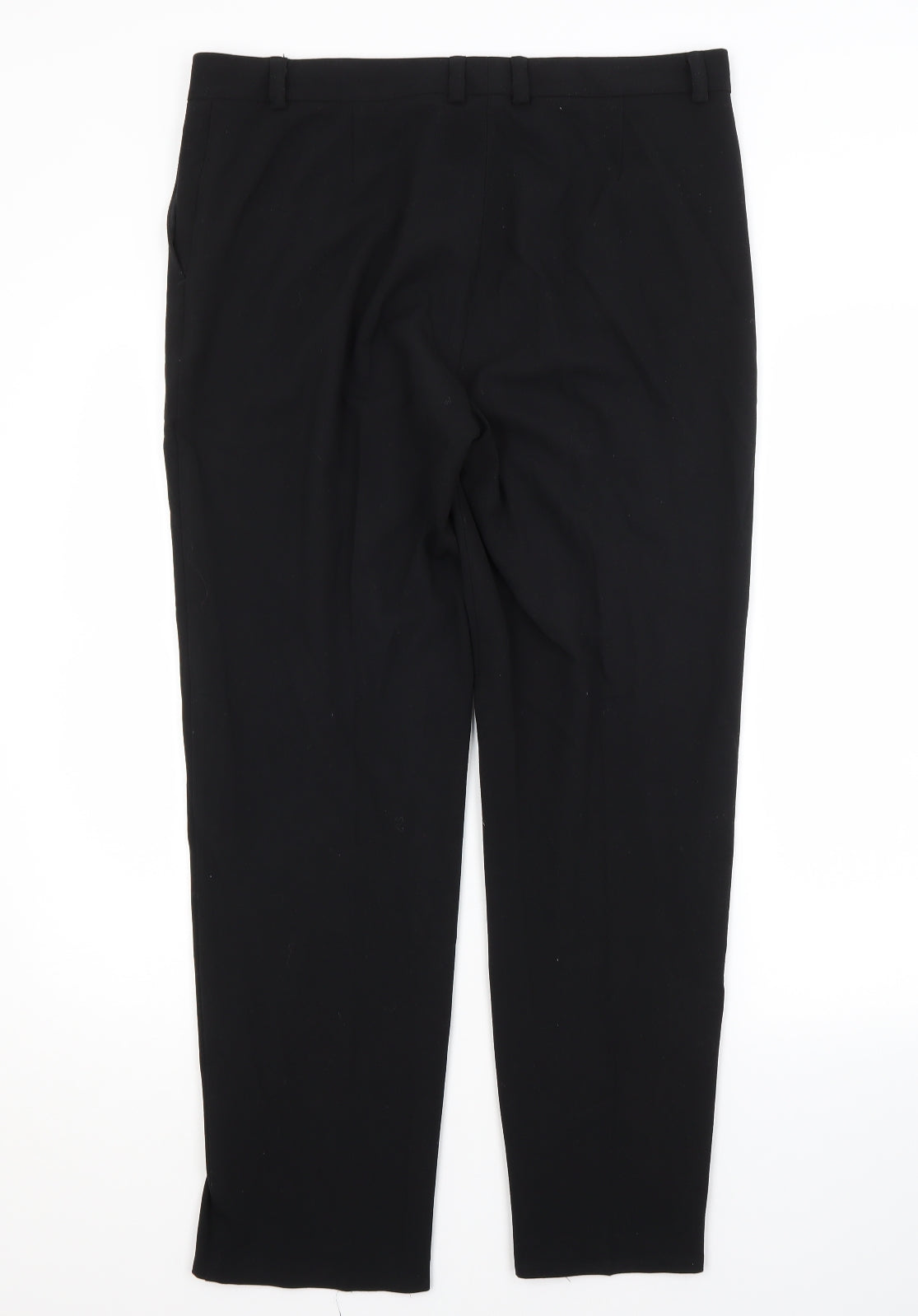 Womens UK Size 14 M&S Regular Fit  Black Trousers