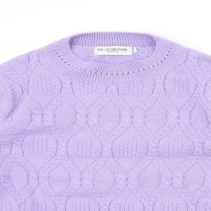 Womens UK Size 18 Beaumonde Paris Purple Pullover Jumper