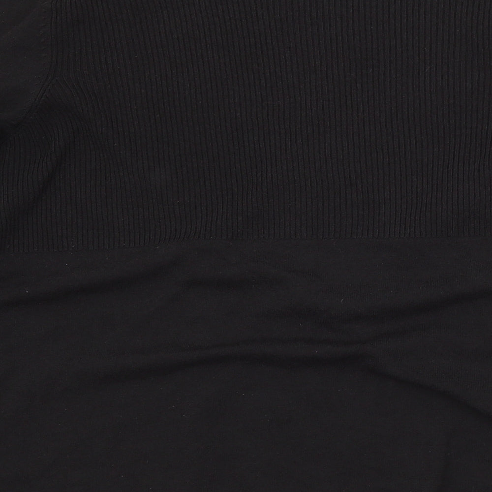 Womens UK Size M Preworn Black Cardigan Jumper