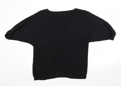 Womens UK Size M H&M Black Pullover Jumper