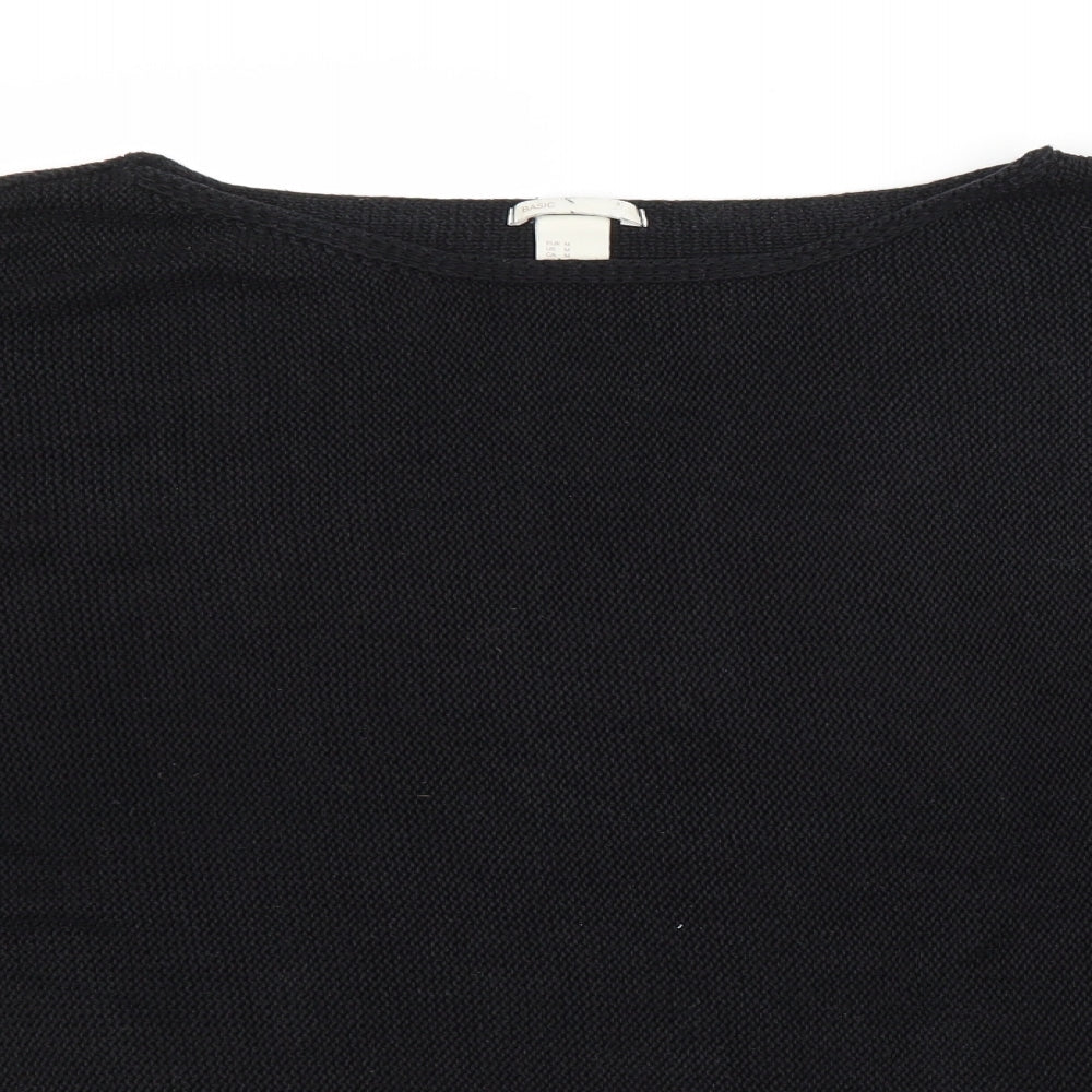 Womens UK Size M H&M Black Pullover Jumper