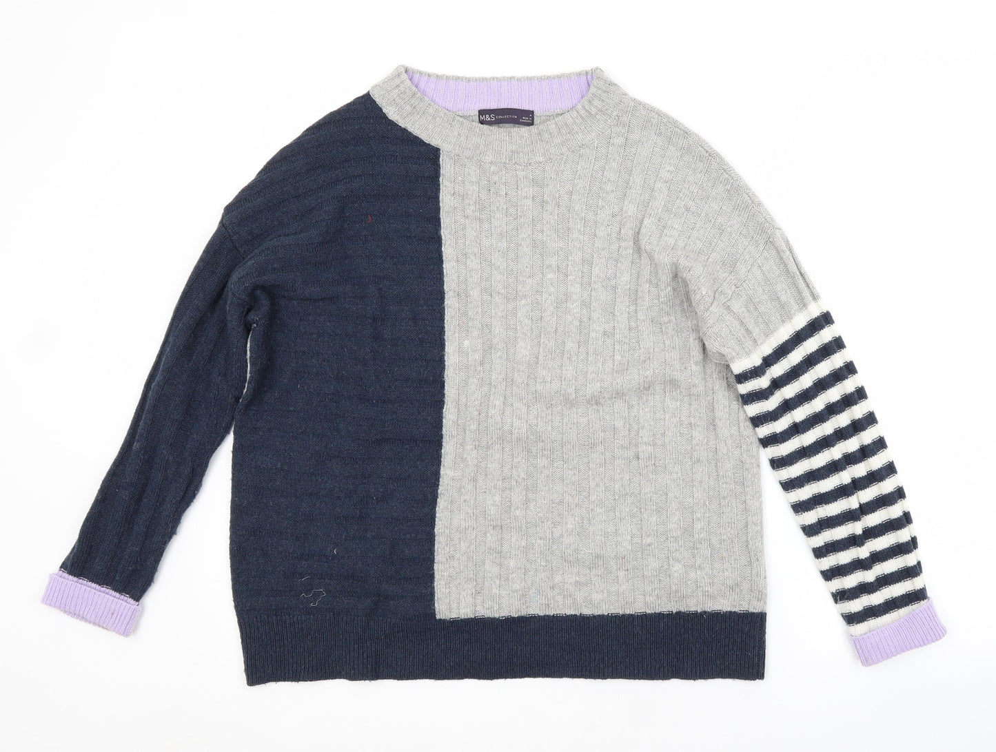 Womens UK Size M M&S Multicoloured Pullover Jumper