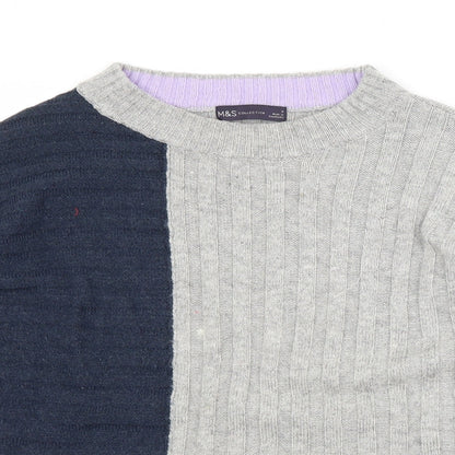 Womens UK Size M M&S Multicoloured Pullover Jumper
