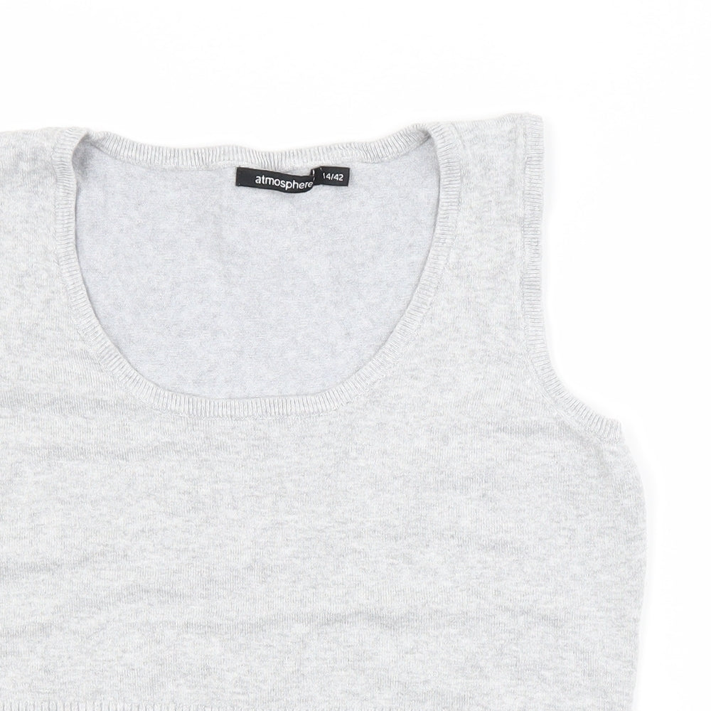 Womens UK Size 14 Atmosphere Grey Basic Tank