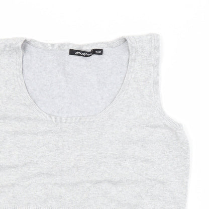 Womens UK Size 14 Atmosphere Grey Basic Tank