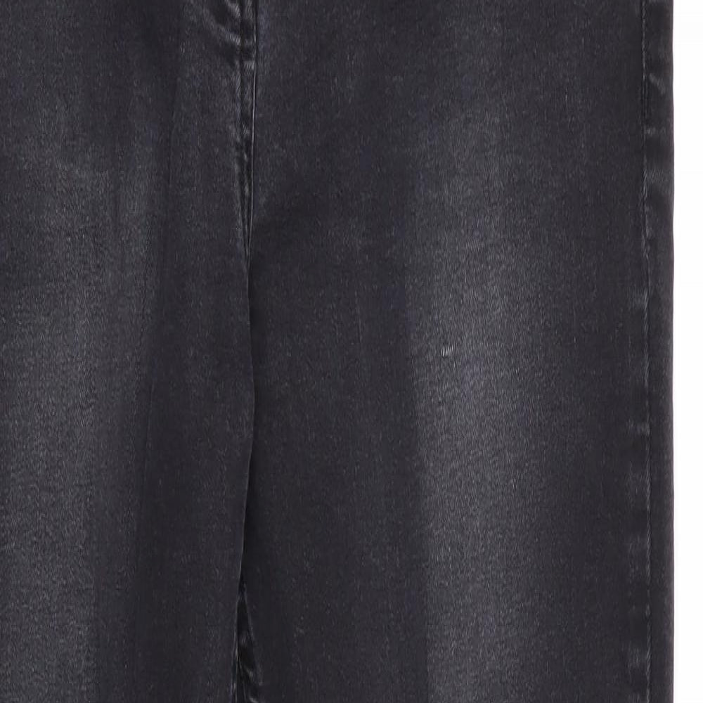 Womens UK Size 12 Studio Denim Regular Fit Skinny Black Jeans