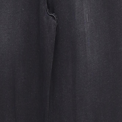 Womens UK Size 12 Studio Denim Regular Fit Skinny Black Jeans