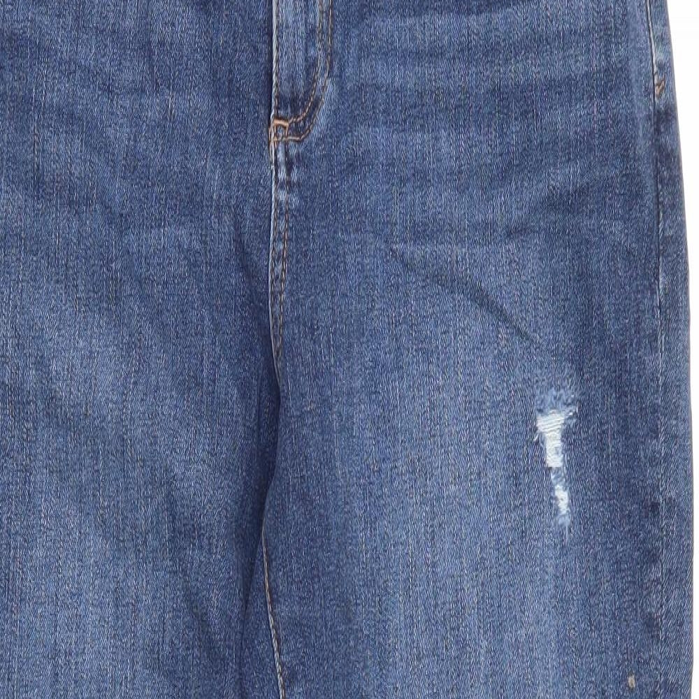 Taylor by Dorothy Perkins Womens Blue  Cotton Straight Jeans Size 8 L26 in Regular