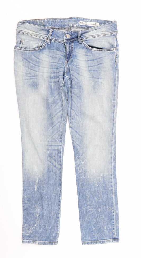 BIG STAR Mens Blue  Cotton Tapered Jeans Size 31 in L30 in Slim  - Soft Feel