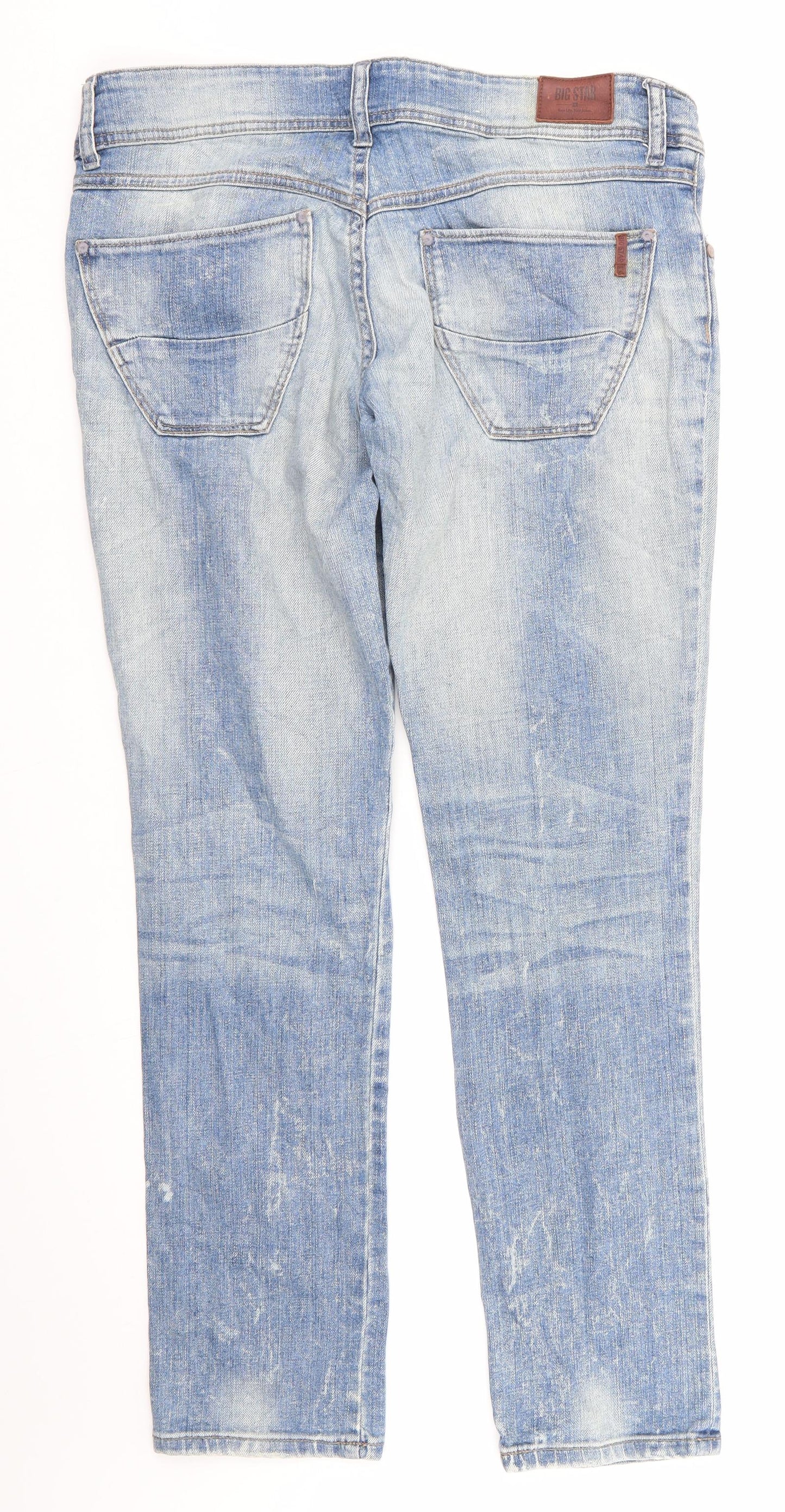 BIG STAR Mens Blue  Cotton Tapered Jeans Size 31 in L30 in Slim  - Soft Feel