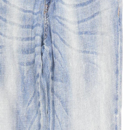 BIG STAR Mens Blue  Cotton Tapered Jeans Size 31 in L30 in Slim  - Soft Feel