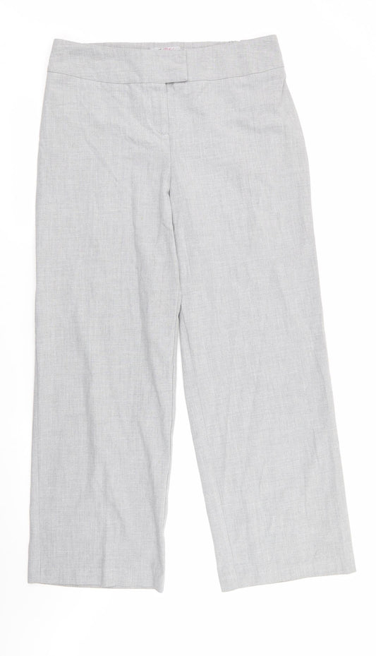 Womens UK Size 14 So Fabulous Regular Fit  Grey Trousers
