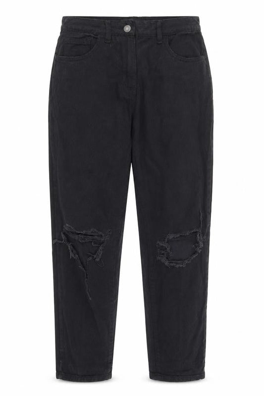Womens UK Size 10 Parisian Regular Fit Chino Black Trousers