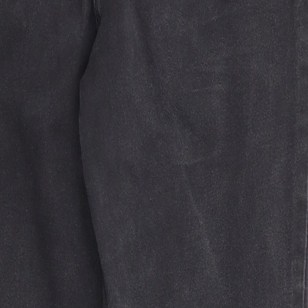 Papaya Denim Womens Black  Cotton Skinny Jeans Size 12 L28 in Regular