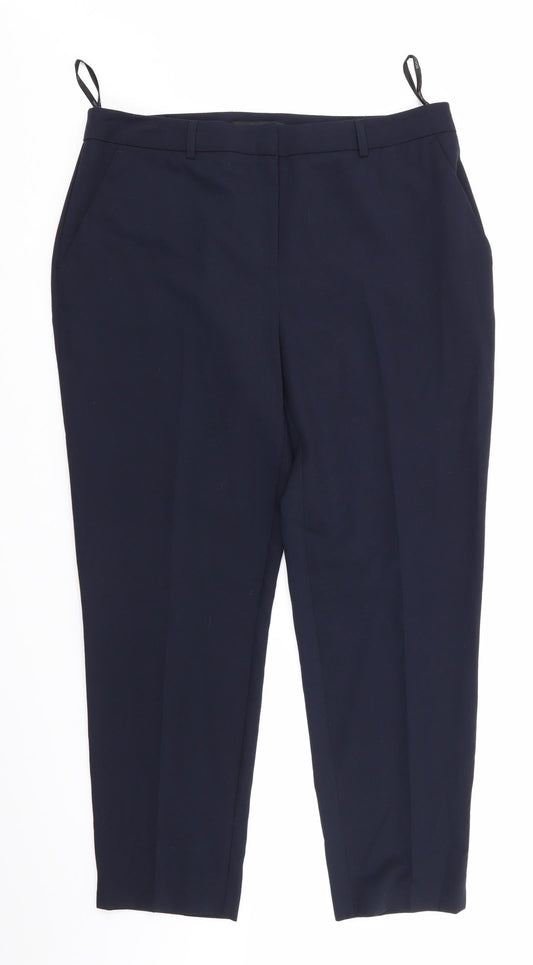 Womens UK Size 12 Dorothy Perkins Regular Fit  Blue Trousers