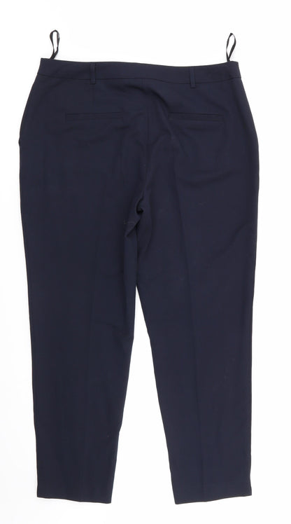 Womens UK Size 12 Dorothy Perkins Regular Fit  Blue Trousers