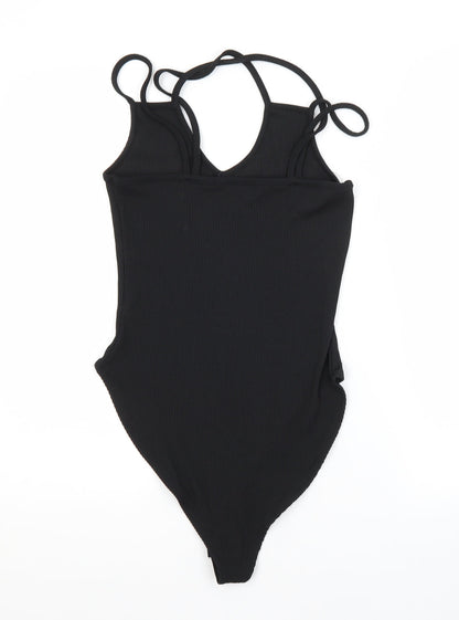 New Look Womens Black  Polyester Unitard One-Piece Size 12