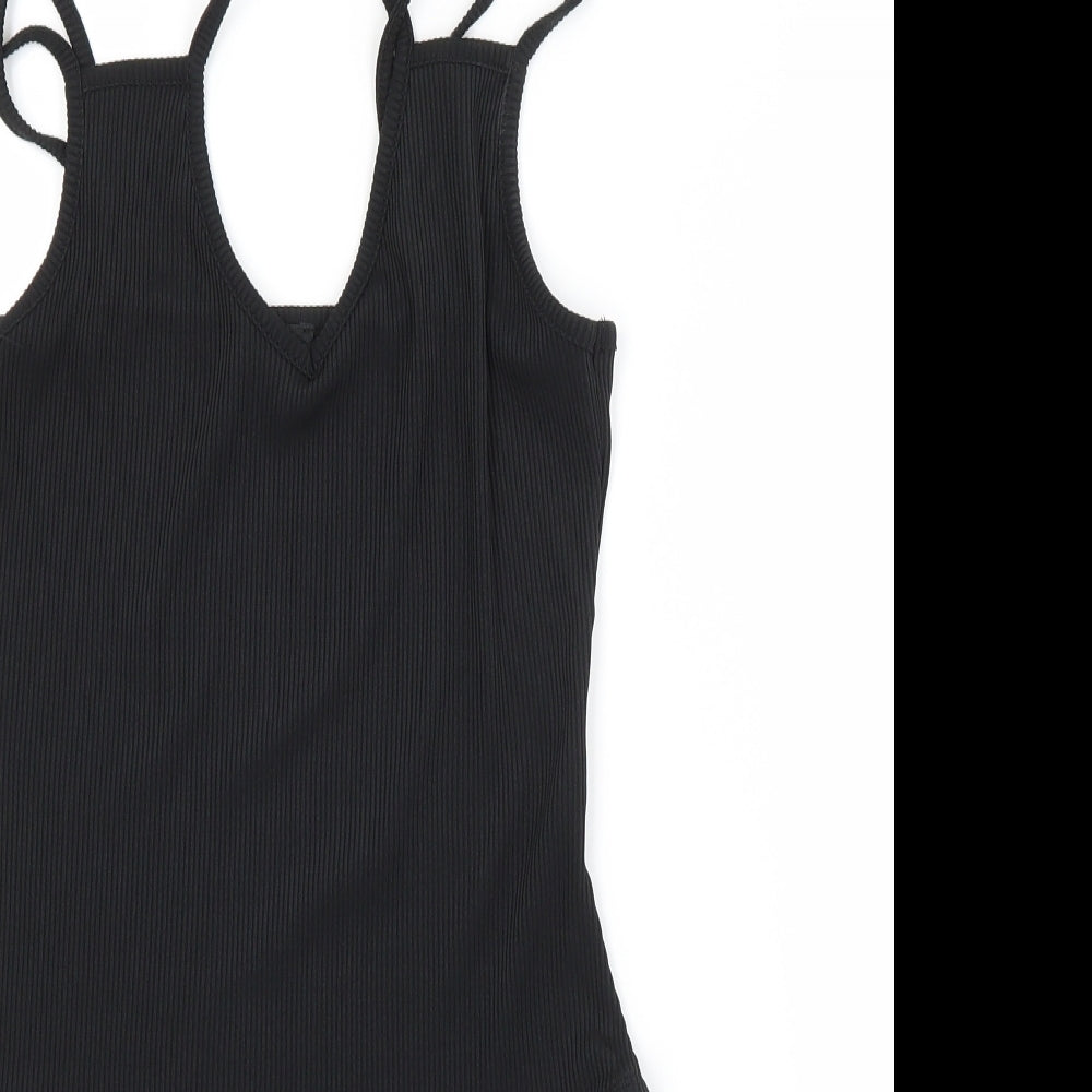 New Look Womens Black  Polyester Unitard One-Piece Size 12