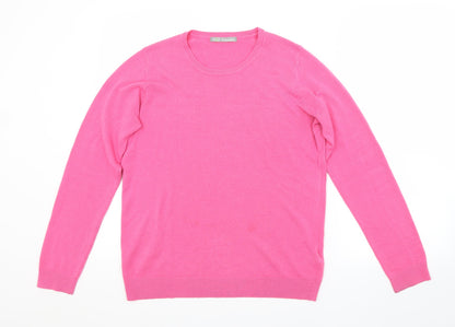 Womens UK Size 10 M&S Pink Pullover Jumper