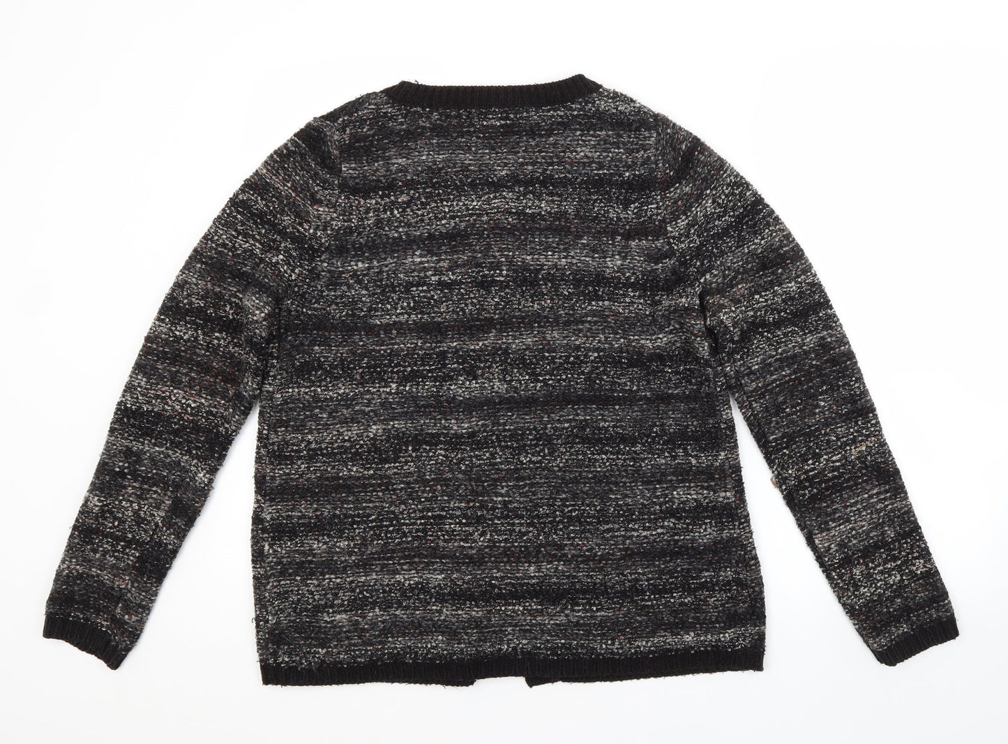 Womens UK Size 14 Papaya Grey Cardigan Jumper