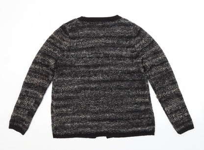 Womens UK Size 14 Papaya Grey Cardigan Jumper