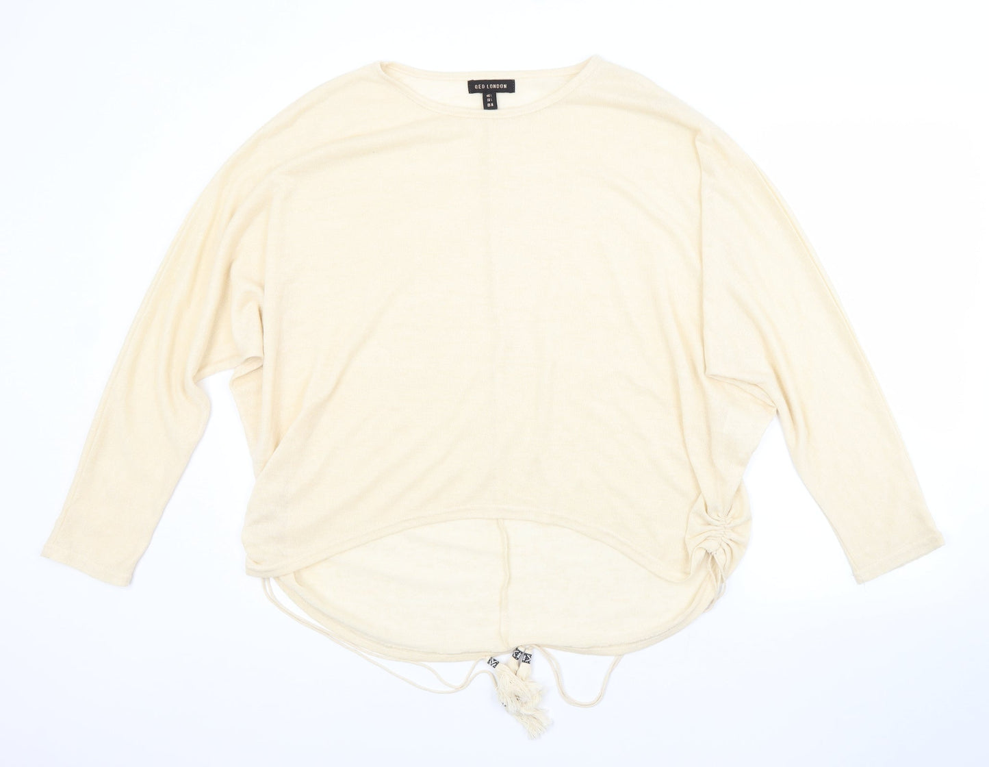 Womens UK Size L QED London Beige Pullover Jumper