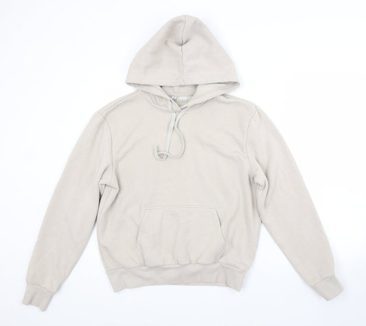 H&M Womens Grey  Cotton Pullover Hoodie Size M