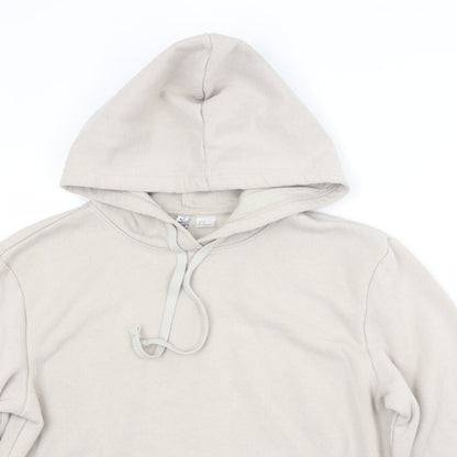 H&M Womens Grey  Cotton Pullover Hoodie Size M