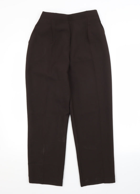 Womens UK Size 10 Preworn Regular Fit  Brown Trousers