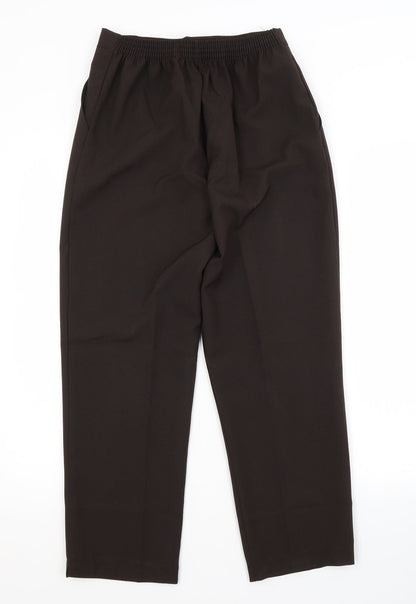 Womens UK Size 10 Preworn Regular Fit  Brown Trousers