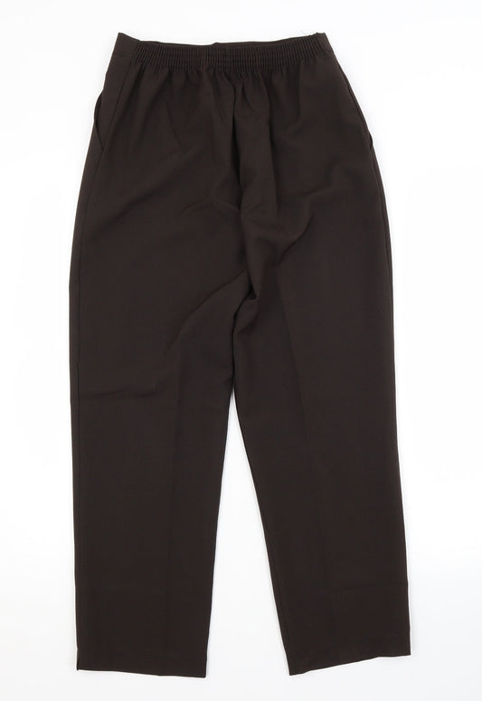 Womens UK Size 10 Preworn Regular Fit  Brown Trousers