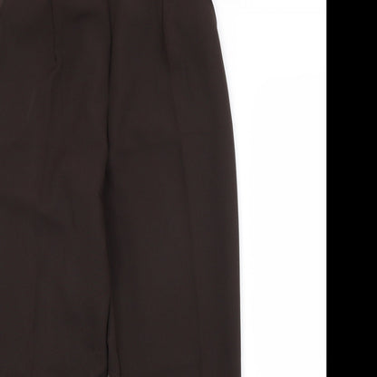 Womens UK Size 10 Preworn Regular Fit  Brown Trousers