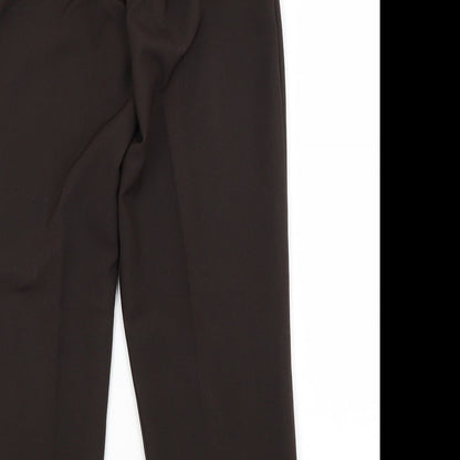 Womens UK Size 10 Preworn Regular Fit  Brown Trousers