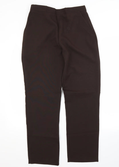 Womens UK Size 12 Preworn Regular Fit  Brown Trousers
