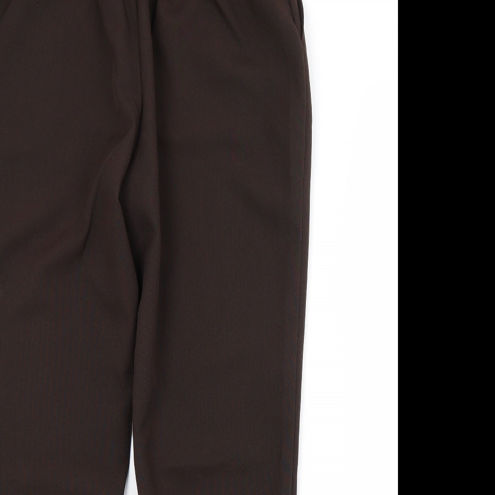 Womens UK Size 12 Preworn Regular Fit  Brown Trousers