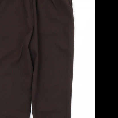 Womens UK Size 12 Preworn Regular Fit  Brown Trousers