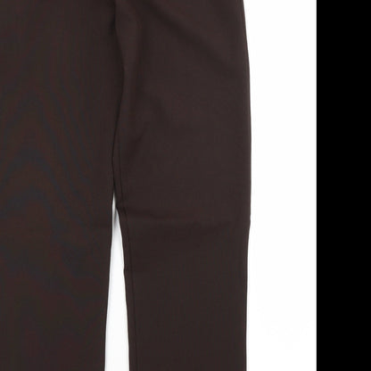 Womens UK Size 12 Preworn Regular Fit  Brown Trousers